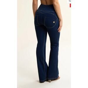 Freddy WRUP High Waist Straight/ Flare Dark Wash Jeans- Size 4 / S- Shaping